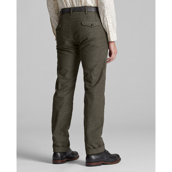 Black White Striped Moleskin Trouser RRL 4
