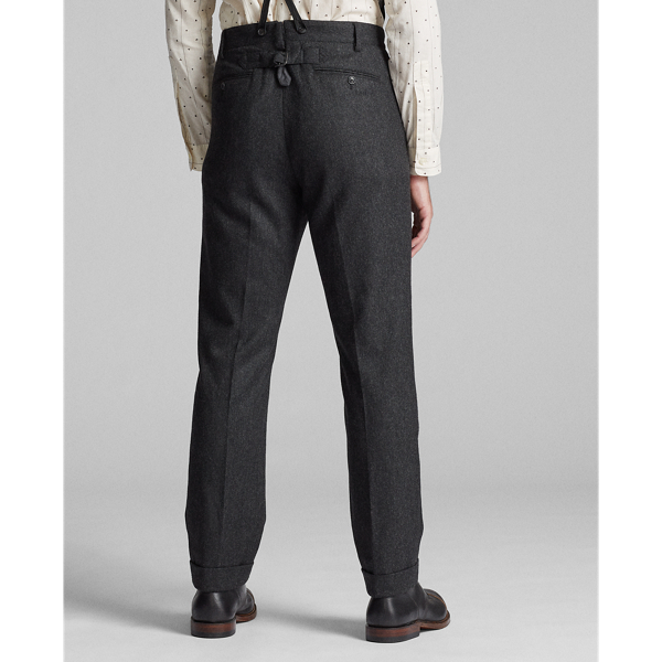 Charcoal Slim Fit Wool Flannel Suit Trouser RRL 4