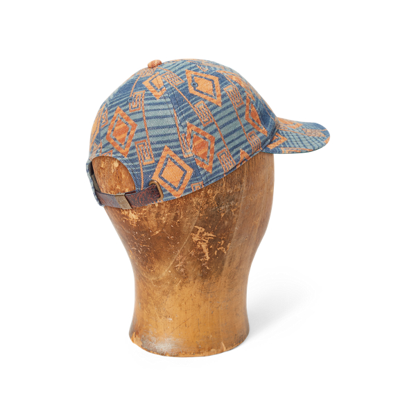 Blue/Yellow Blanket Jacquard Ball Cap RRL 2