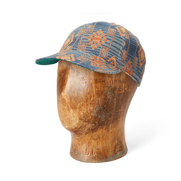 帽子 RRL COTTON BLANKET JACQUARD BALL CAP Blanket Jacquard Ball Cap