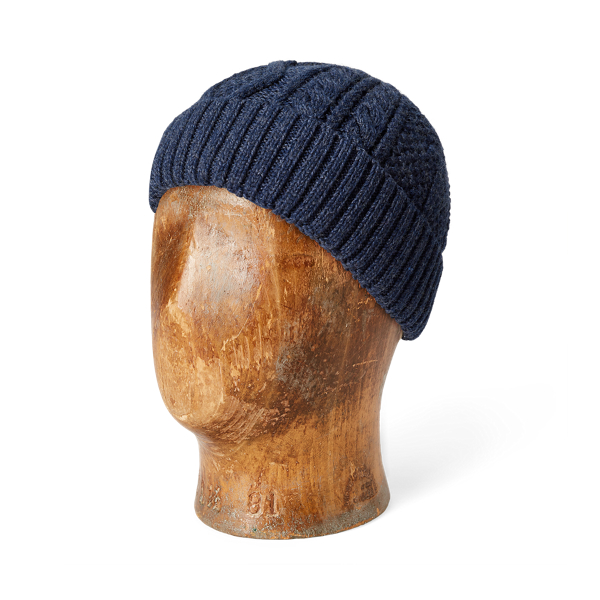 Aran-Knit Wool Watch Cap RRL 1