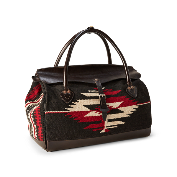 RRLクラシック ノベルティバッグ RRL Leather-Trim Canvas Briefcase Khaki/ Brown