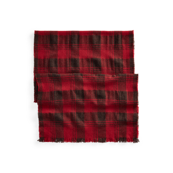 Plaid Lambswool-Cashmere Scarf