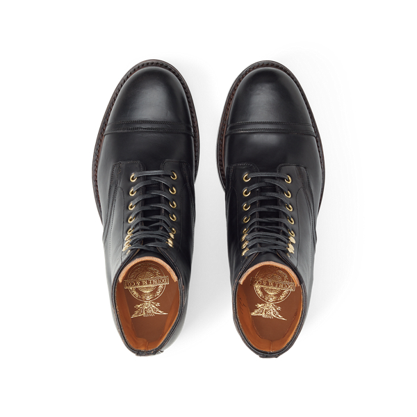 Hand-Burnished Leather Boot