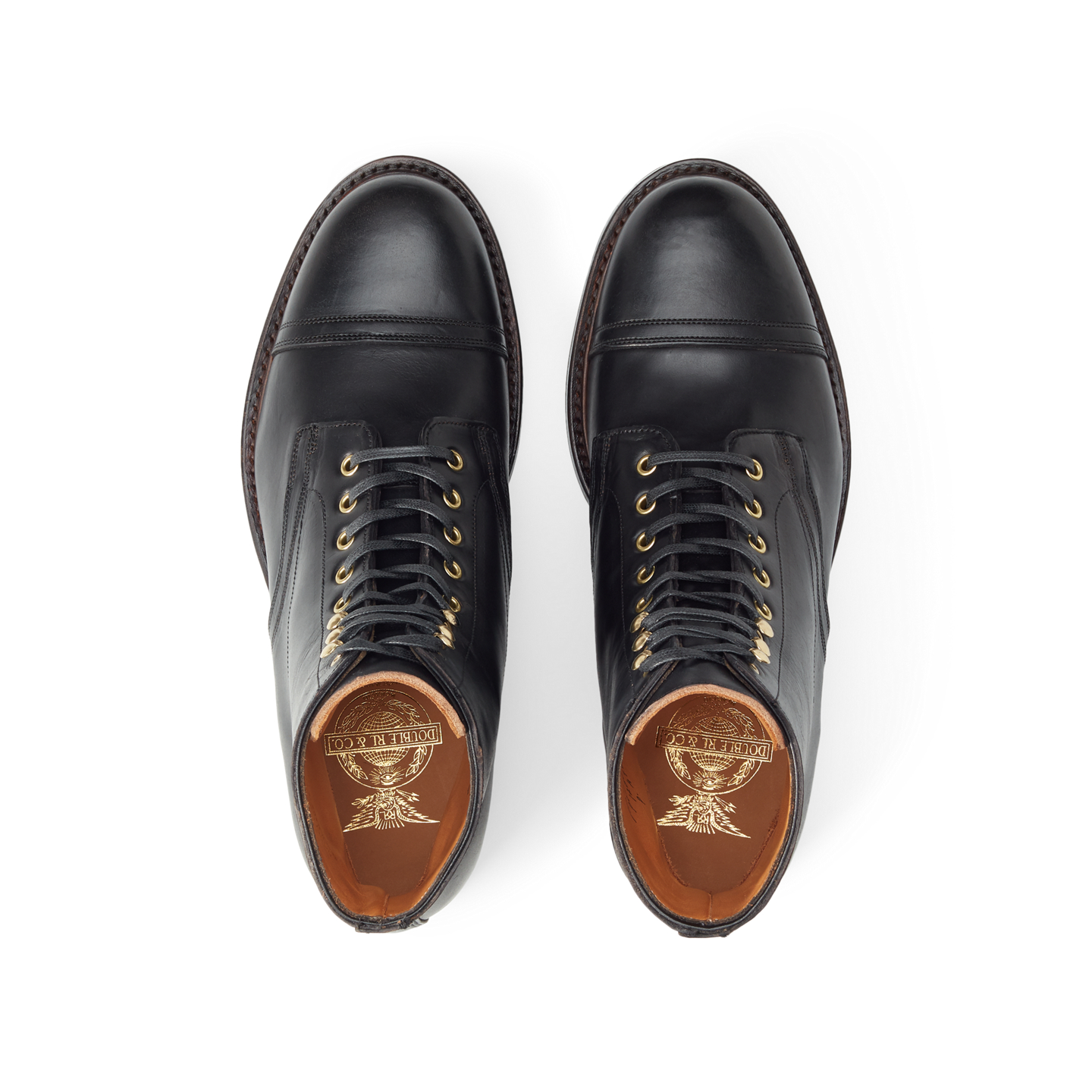 Мужские ботинки Ralph Lauren Hand-Burnished Leather, цвет: Чёрный — фото 2