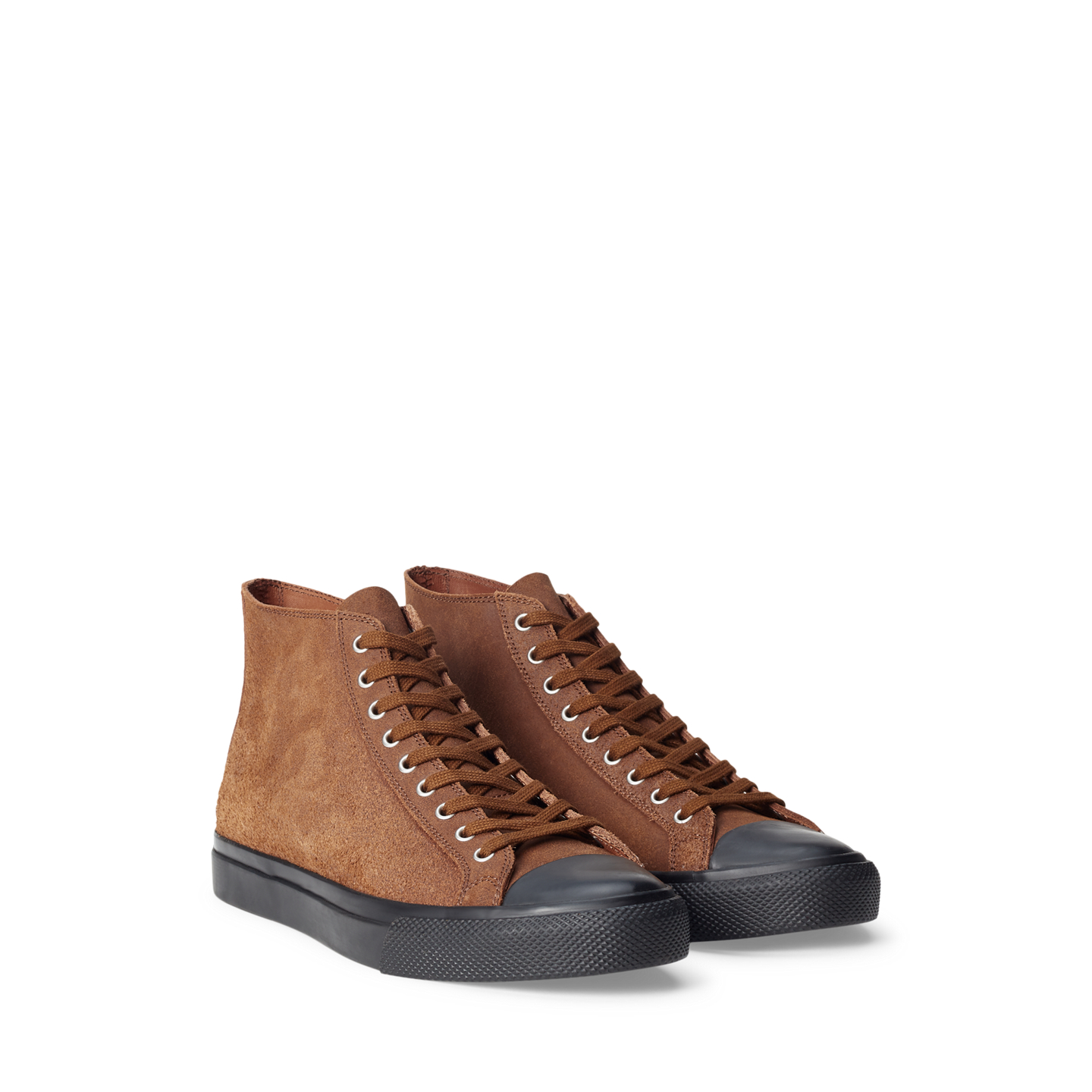 Мужские кроссовки Ralph Lauren Mayport Suede, цвет: Коричневый — фото 1