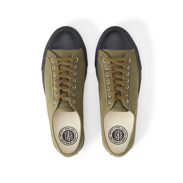 Sneaker aus Segeltuch RRL in GI-Oliv 3