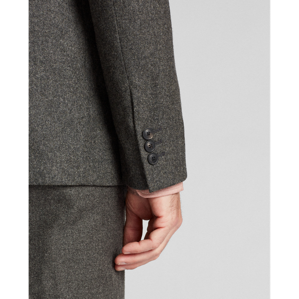 Grey Striped Flannel Suit Jacket RRL 6