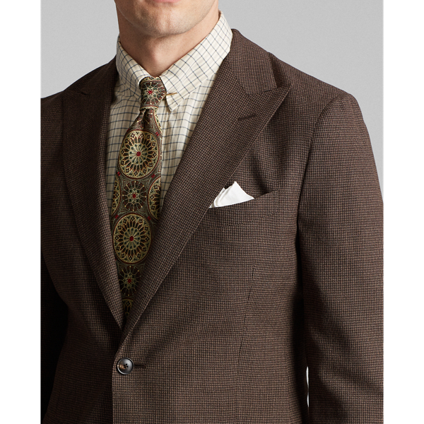 Grey/Black Houndstooth Wool Suit Jacket RRL 5