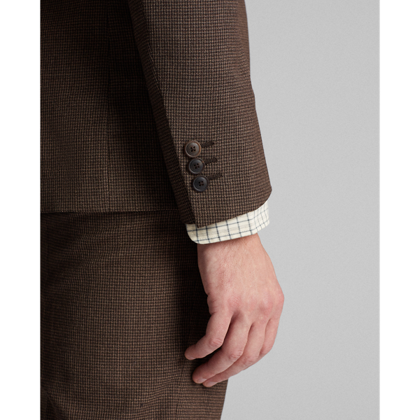 Grey/Black Houndstooth Wool Suit Jacket RRL 6