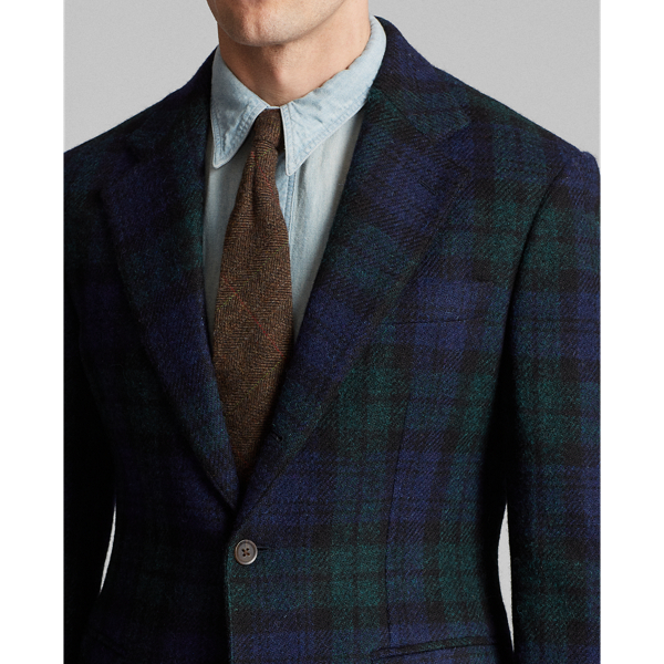 Blackwatch Plaid Plaid Harris Tweed Blazer RRL 5