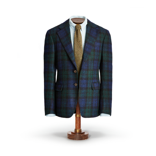 Blackwatch Plaid Plaid Harris Tweed Blazer RRL 2