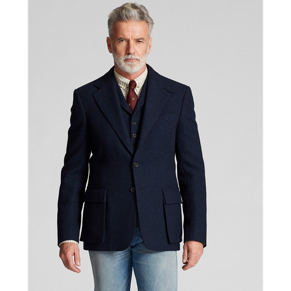Indigo Indigo Herringbone Sport Coat RRL 3