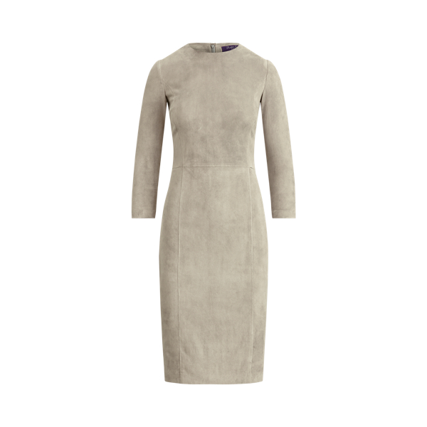 Grey Kimberly Stretch Suede Dress Ralph Lauren Collection 2