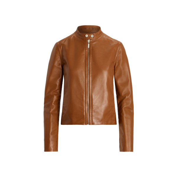 Toffee Kaela Reversible Moto Jacket Ralph Lauren Collection 8