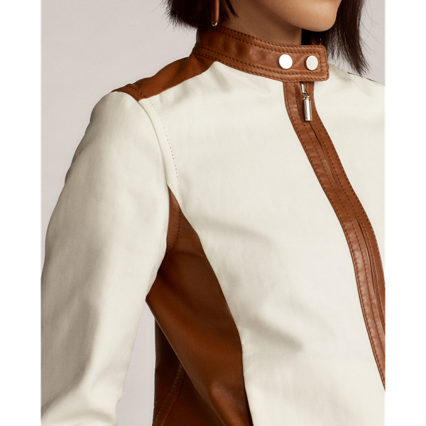 Toffee Kaela Reversible Moto Jacket Ralph Lauren Collection 7