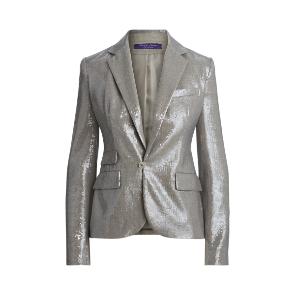 Lilli Sequined Flannel Jacket Ralph Lauren Collection 1