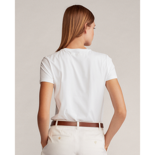 White Bedford Bear Pima Cotton Tee Ralph Lauren Collection 5