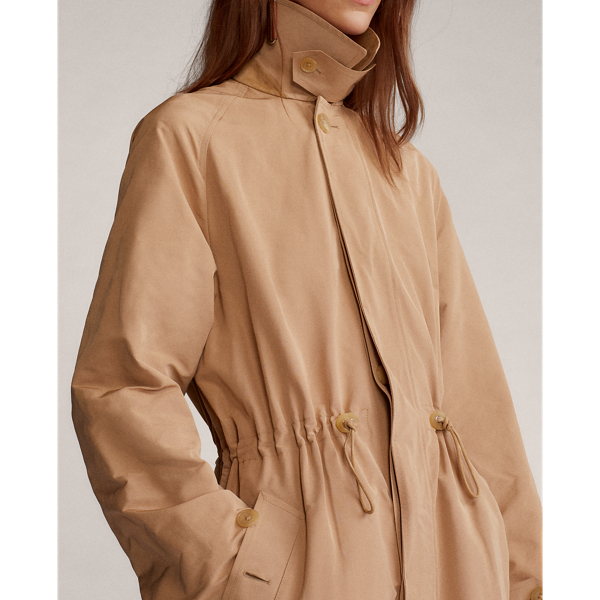 Cream Brecklin Suede-Trim Balmacaan Ralph Lauren Collection 5