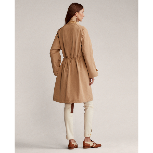 Cream Brecklin Suede-Trim Balmacaan Ralph Lauren Collection 6