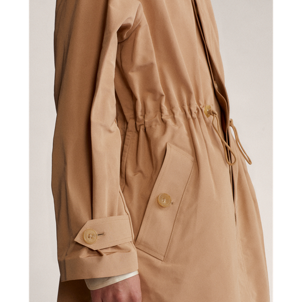Cream Brecklin Suede-Trim Balmacaan Ralph Lauren Collection 7