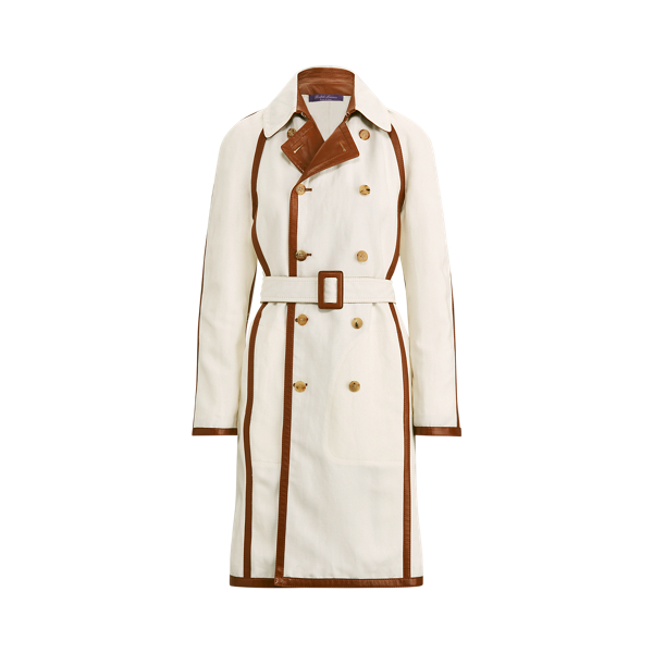 Cream Kerin Trench Coat Ralph Lauren Collection 2