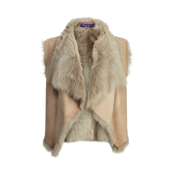 Cassie Shearling Waistcoat Ralph Lauren Collection 1