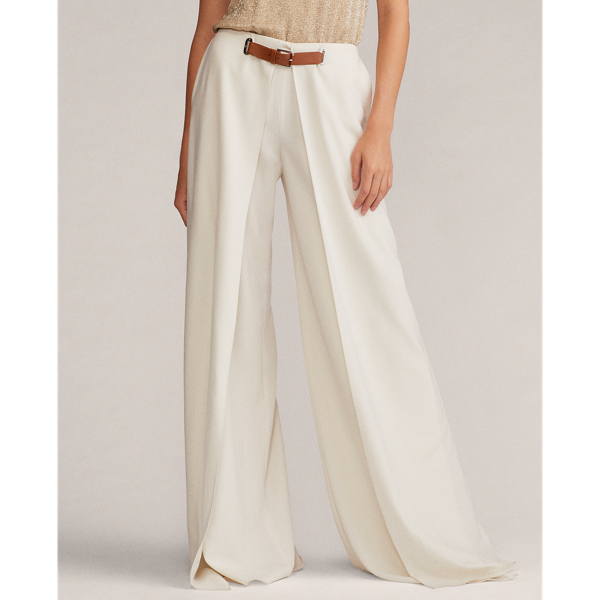 Cream Kimberly Wool Crepe Trouser Ralph Lauren Collection 4