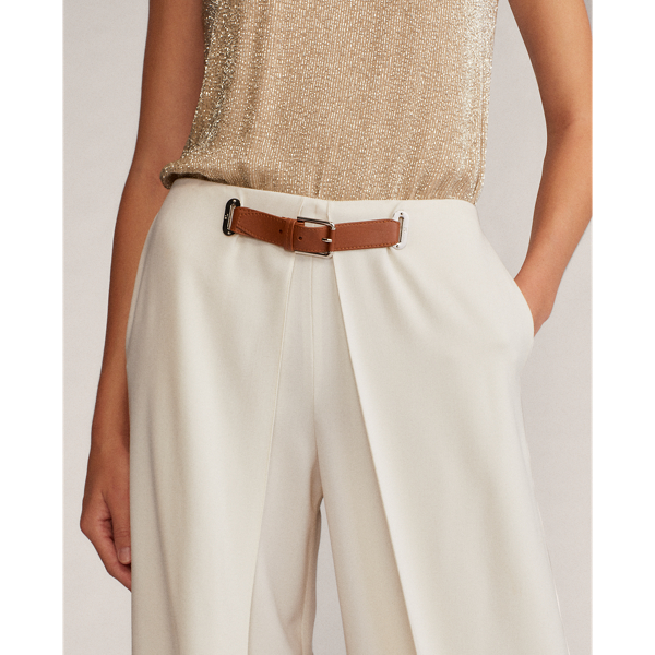 Cream Kimberly Wool Crepe Trouser Ralph Lauren Collection 7