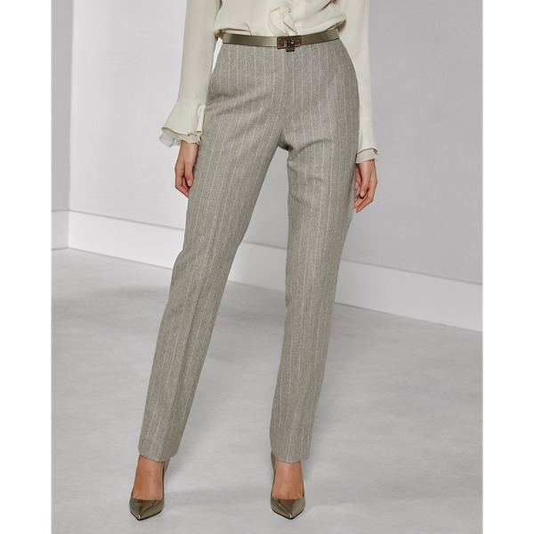 Grey Simone Wool Flannel Trouser Ralph Lauren Collection 4