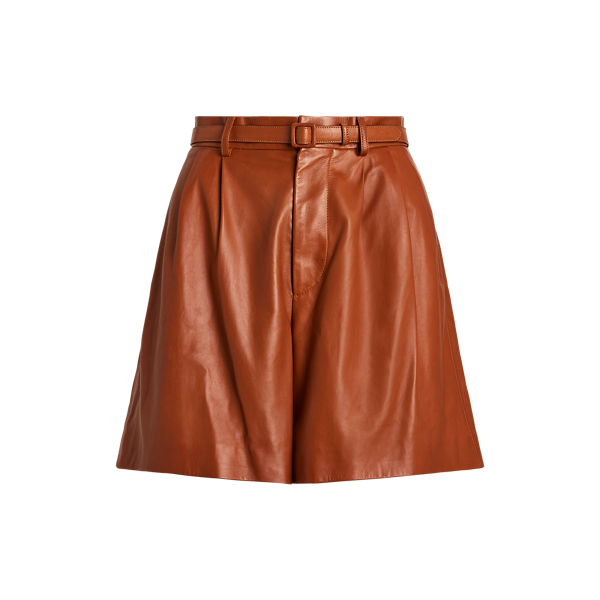 Toffee Glenn Lambskin Short Ralph Lauren Collection 2