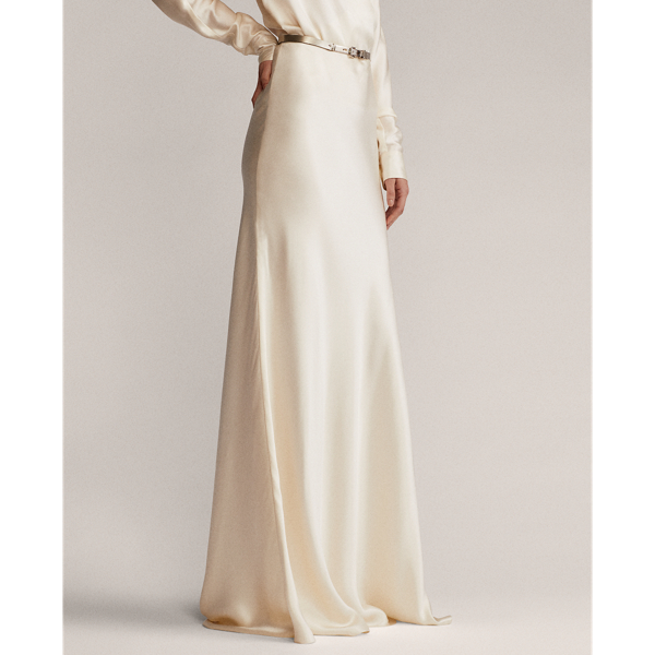 Vanilla Masina Silk Skirt Ralph Lauren Collection 4