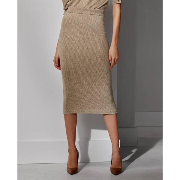 Herringbone Herringbone Pencil Skirt Ralph Lauren Collection 4