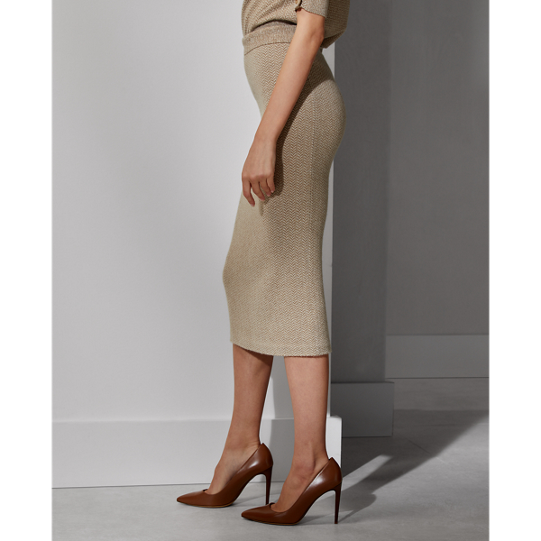 Herringbone Herringbone Pencil Skirt Ralph Lauren Collection 5