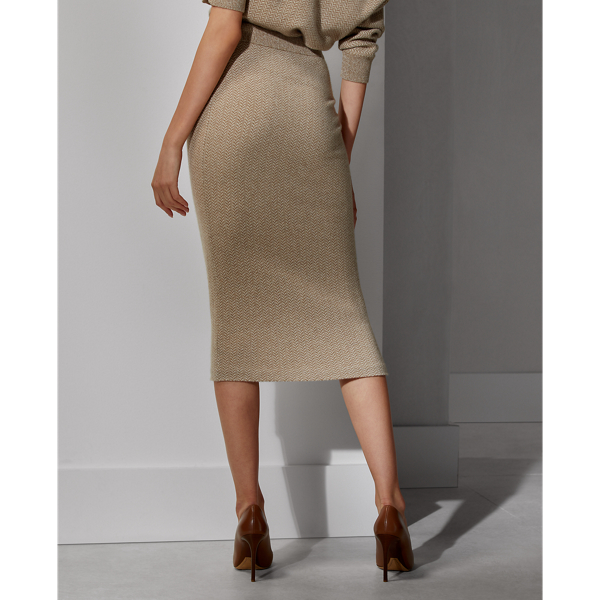 Herringbone Herringbone Pencil Skirt Ralph Lauren Collection 6