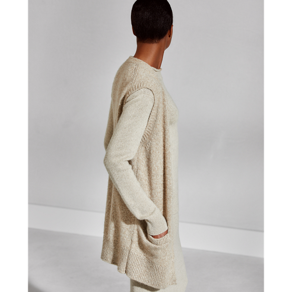 Fawn Mouline Cashmere Cardigan Ralph Lauren Collection 5