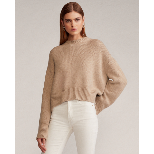 Fawn Mel Wool-Cashmere Sweater Ralph Lauren Collection 1