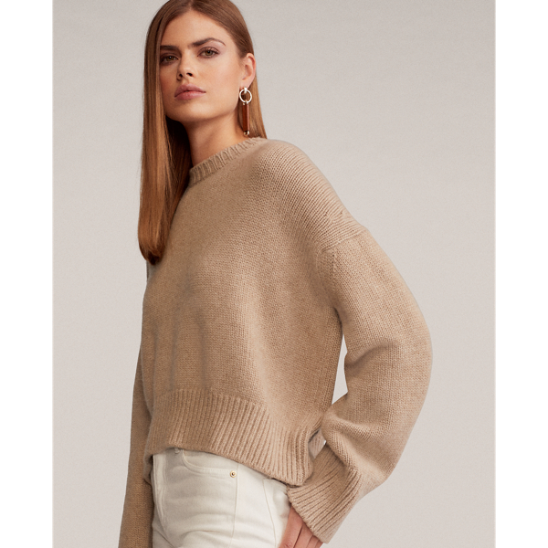 Fawn Mel Wool-Cashmere Sweater Ralph Lauren Collection 6