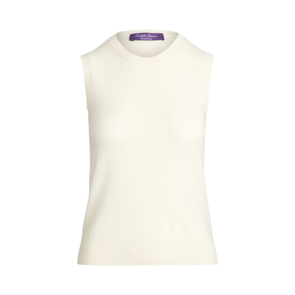 Cream Cashmere Sleeveless Jumper Ralph Lauren Collection 2