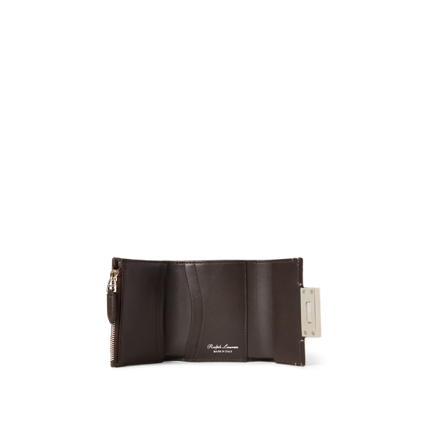Silver Petite Hinge-Lock Wallet Ralph Lauren Collection 3