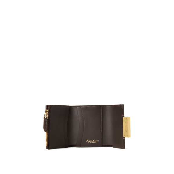 Truffle Petite Hinge-Lock Wallet Ralph Lauren Collection 3