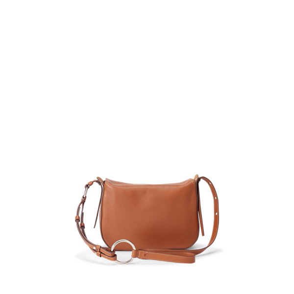 Gold Calfskin Crossbody Bag Ralph Lauren Collection 3