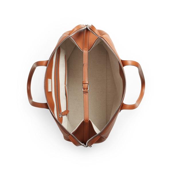 Gold Calfskin Large Voyager Ralph Lauren Collection 4