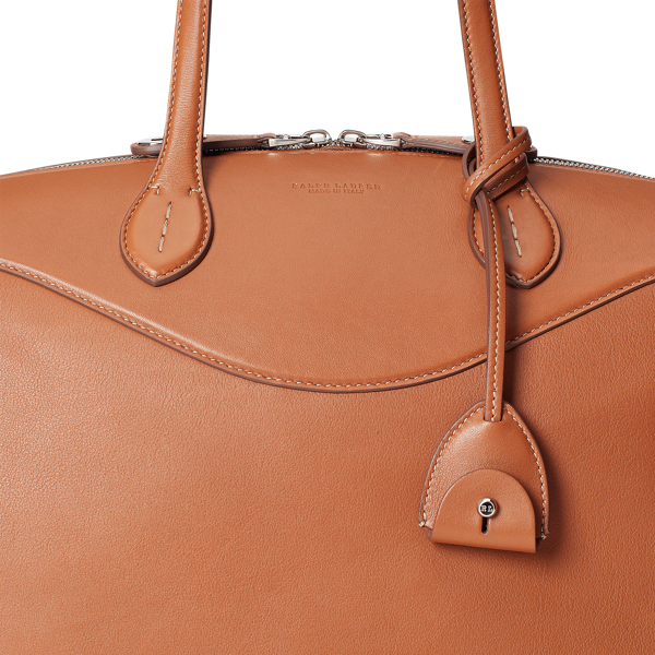 Gold Calfskin Large Voyager Ralph Lauren Collection 5