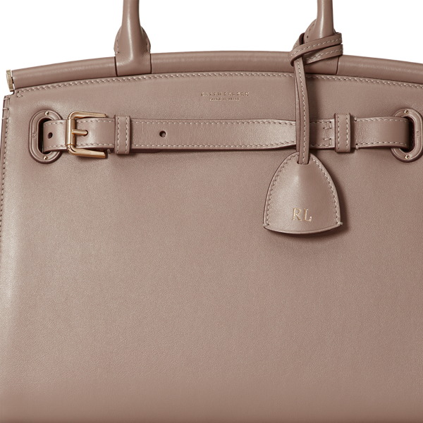 Taupe RL50 Calfskin Medium Bag Ralph Lauren Collection 5