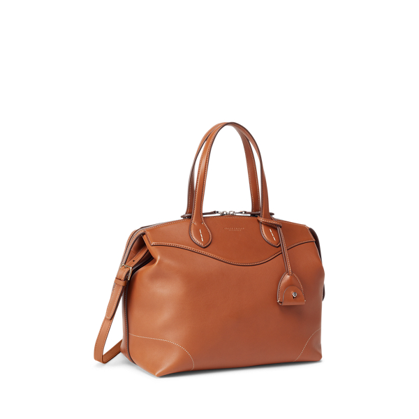 Gold Calfskin Medium Voyager Ralph Lauren Collection 2