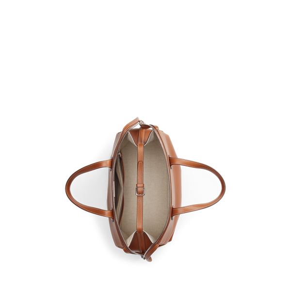Gold Calfskin Medium Voyager Ralph Lauren Collection 4
