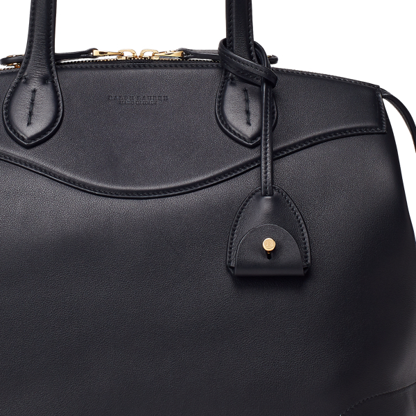 Black Calfskin Medium Voyager Ralph Lauren Collection 5