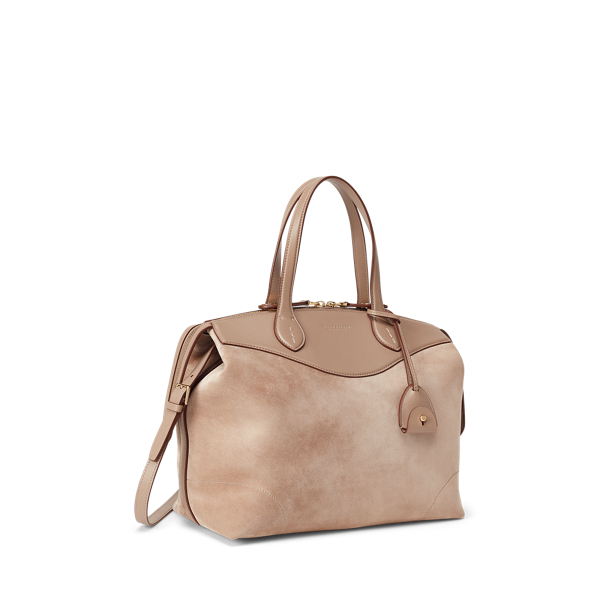 Taupe Suede Medium Voyager Ralph Lauren Collection 2
