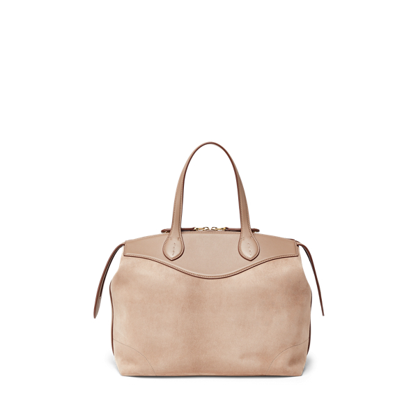 Taupe Suede Medium Voyager Ralph Lauren Collection 3